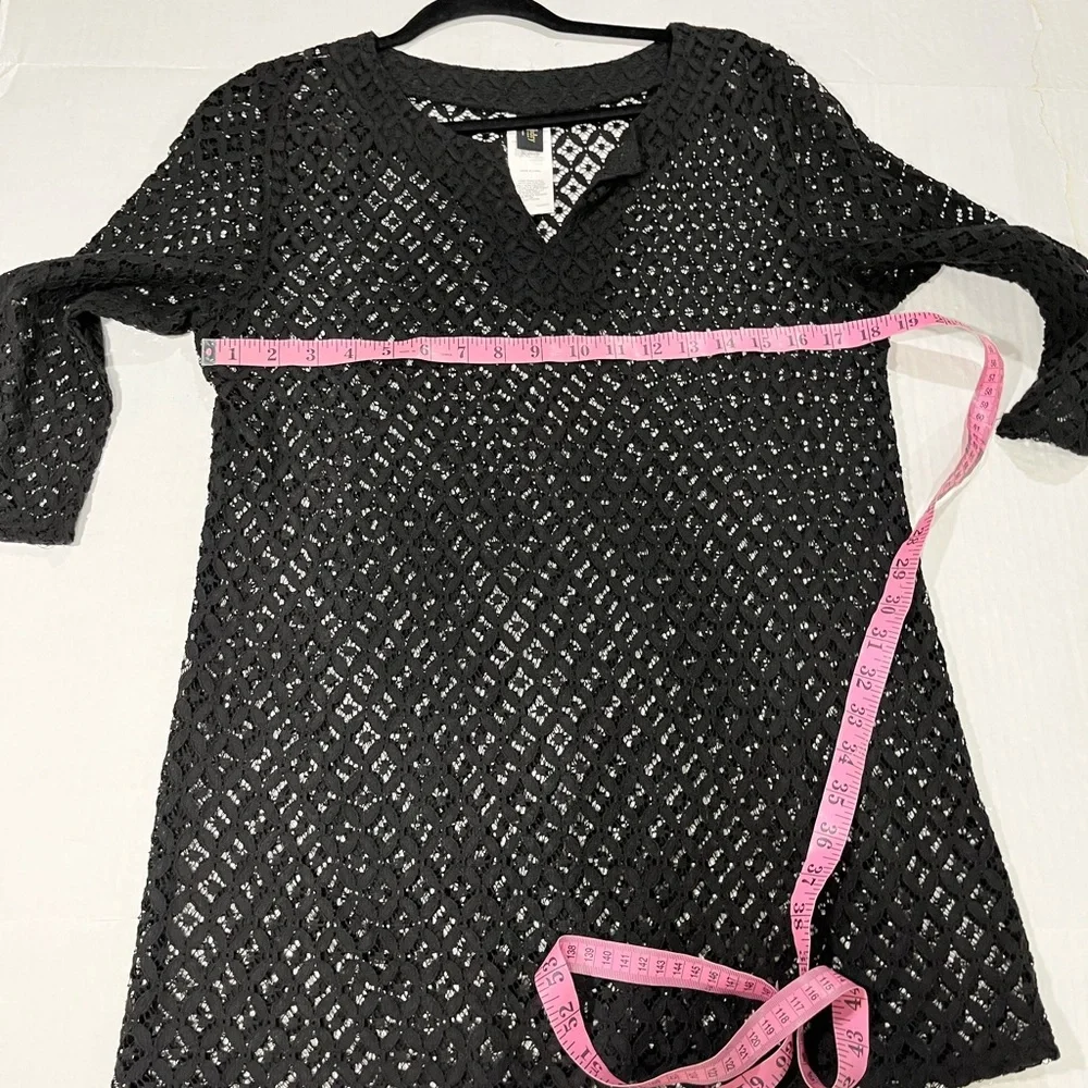 LAUNDRY BY SHELLI SEGAL CROCHET TUNIC SWIM COVER UP
